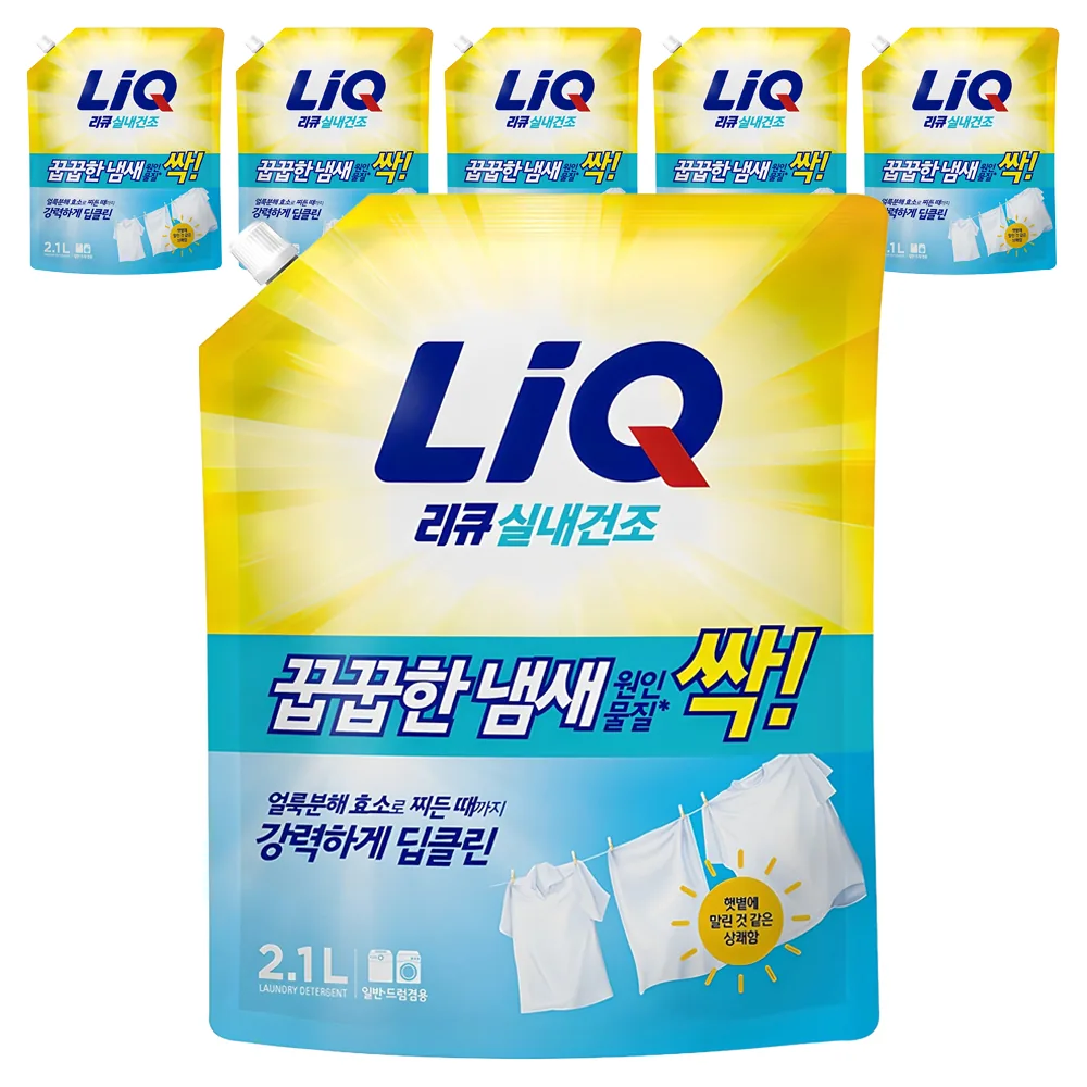 쿠팡 리큐 진한겔 일반드럼겸용 액상세제 리필 프레시 런드리향