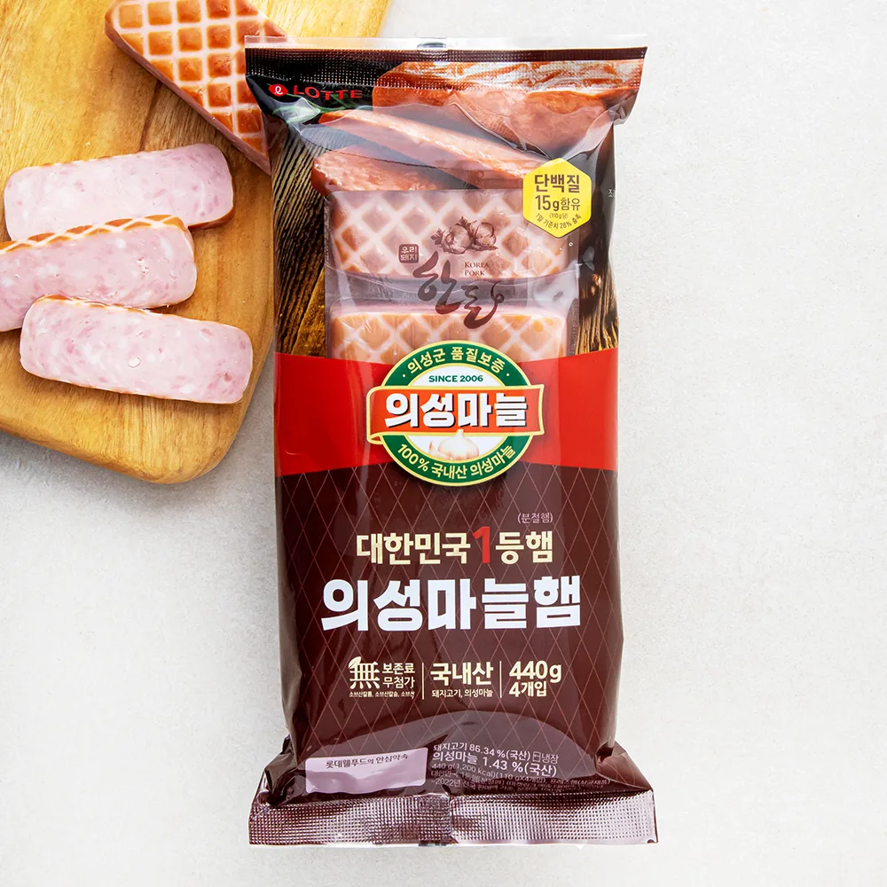 쿠팡 롯데햄 의성마늘햄 440g