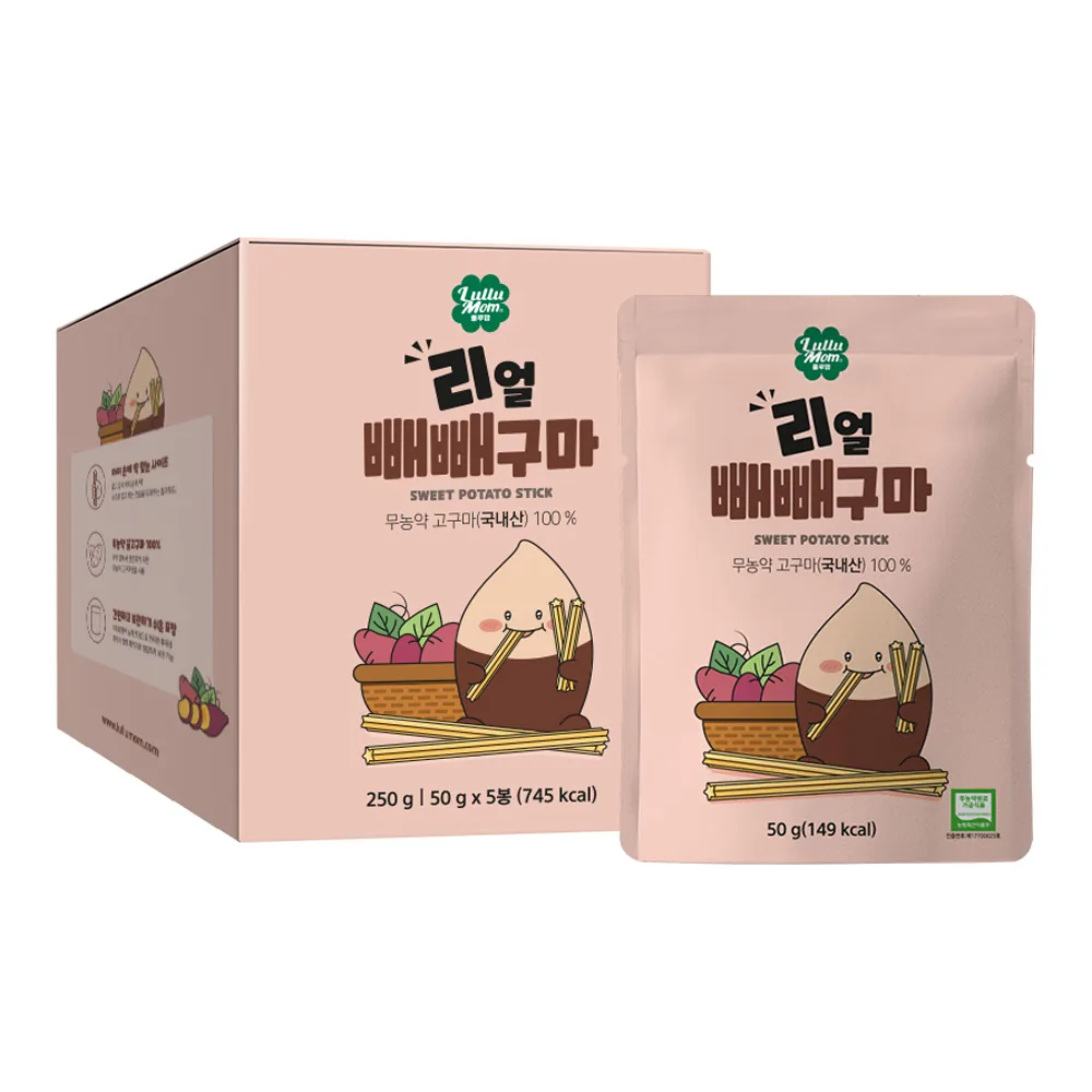쿠팡 룰루맘 리얼빼빼구마 5개입 50g