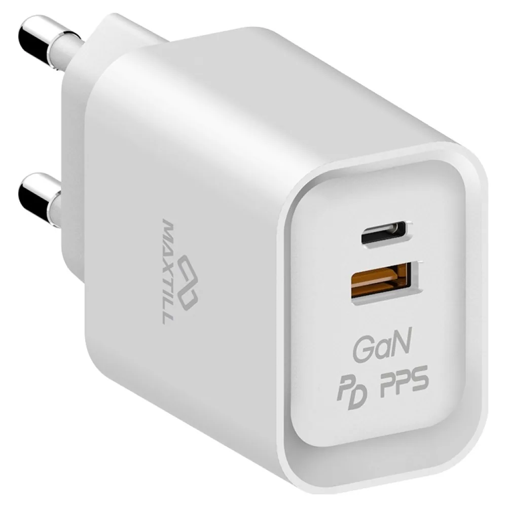 쿠팡 맥스틸 25W GaN 2포트 PD PPS 초고속 충전기 C타입 USB 멀티 어댑터