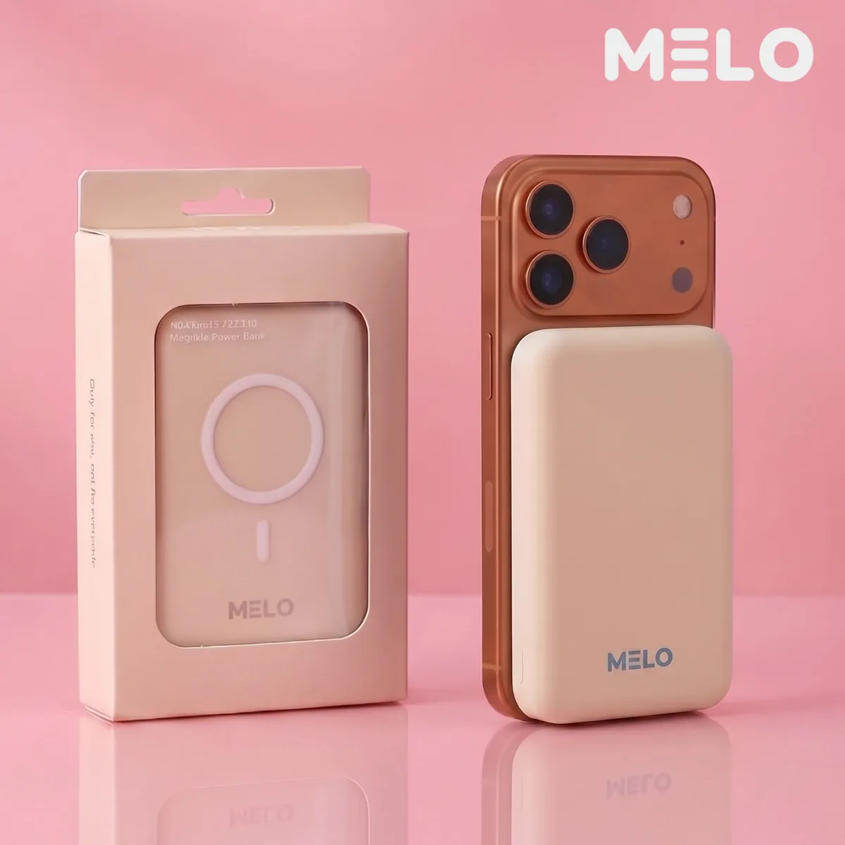 쿠팡 melo 보조배터리 맥세이프 10000mAh 22.5W 187g 마카롱아이보리 Voo1
