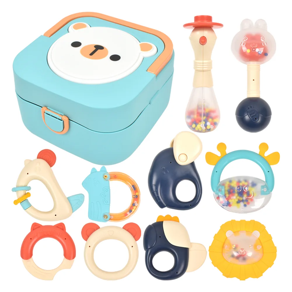 쿠팡 멜로디 북극곰 보관함 딸랑이 치발기 10종 세트