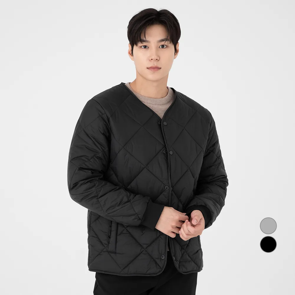 쿠팡 베이스알파에센셜 남성용 다이아몬드 퀼팅 자켓
