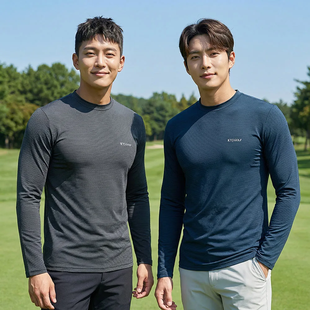 쿠팡 김영주골프 남성 여름 라운드 긴팔 티셔츠 스판