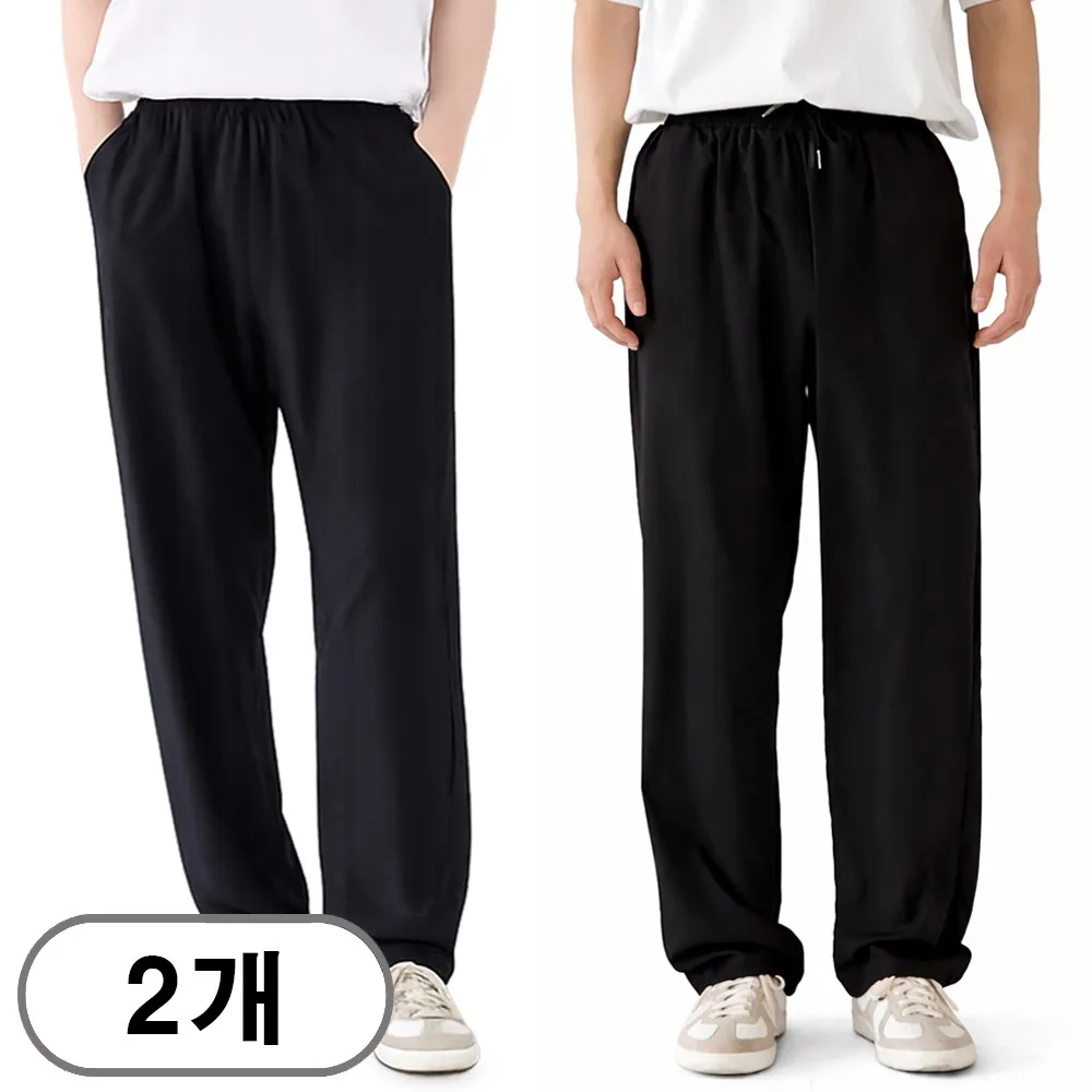 쿠팡 차쿠 남성 여름 아이스 스판바지 슬랙스 일자핏