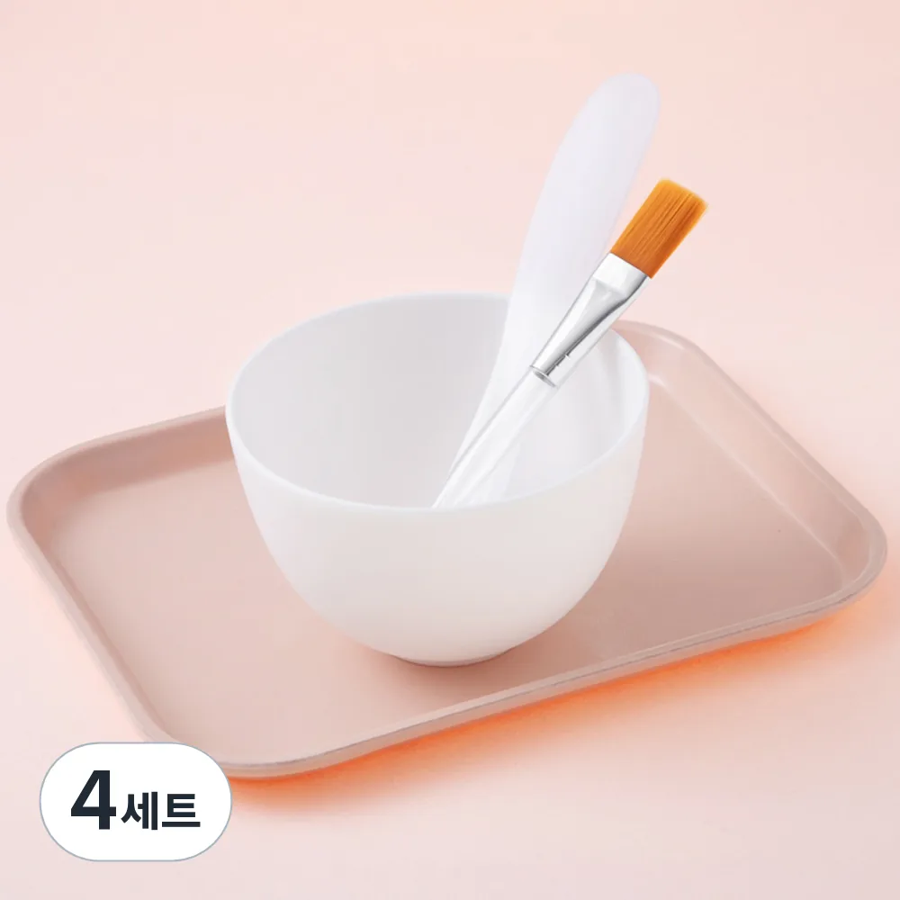 쿠팡 비타할로 모델링 팩 도구 3종 세트(팩볼 + 스파츌라 대 + 팩붓)
