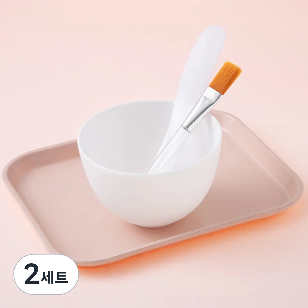 쿠팡 비타할로 모델링 팩 도구 3종 세트(팩볼 + 스파츌라 대 + 팩붓)