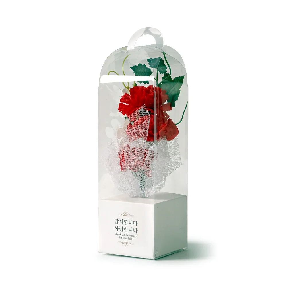 쿠팡 morningscent 조화 카네이션 + 조명 세트