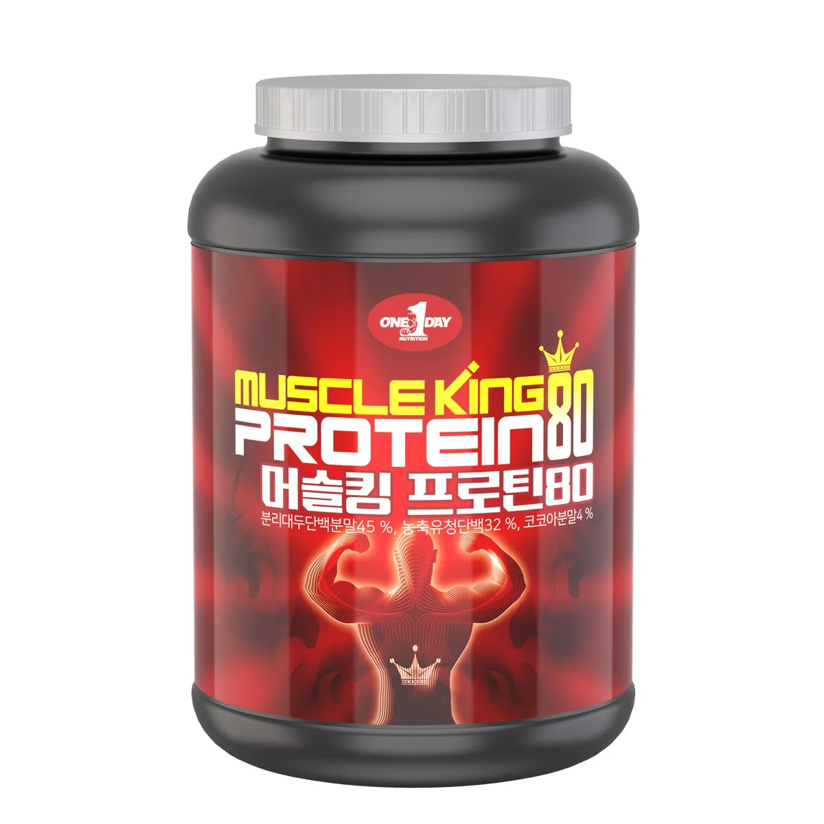 쿠팡 원데이뉴트리션 머슬킹 80 프로틴 보충제