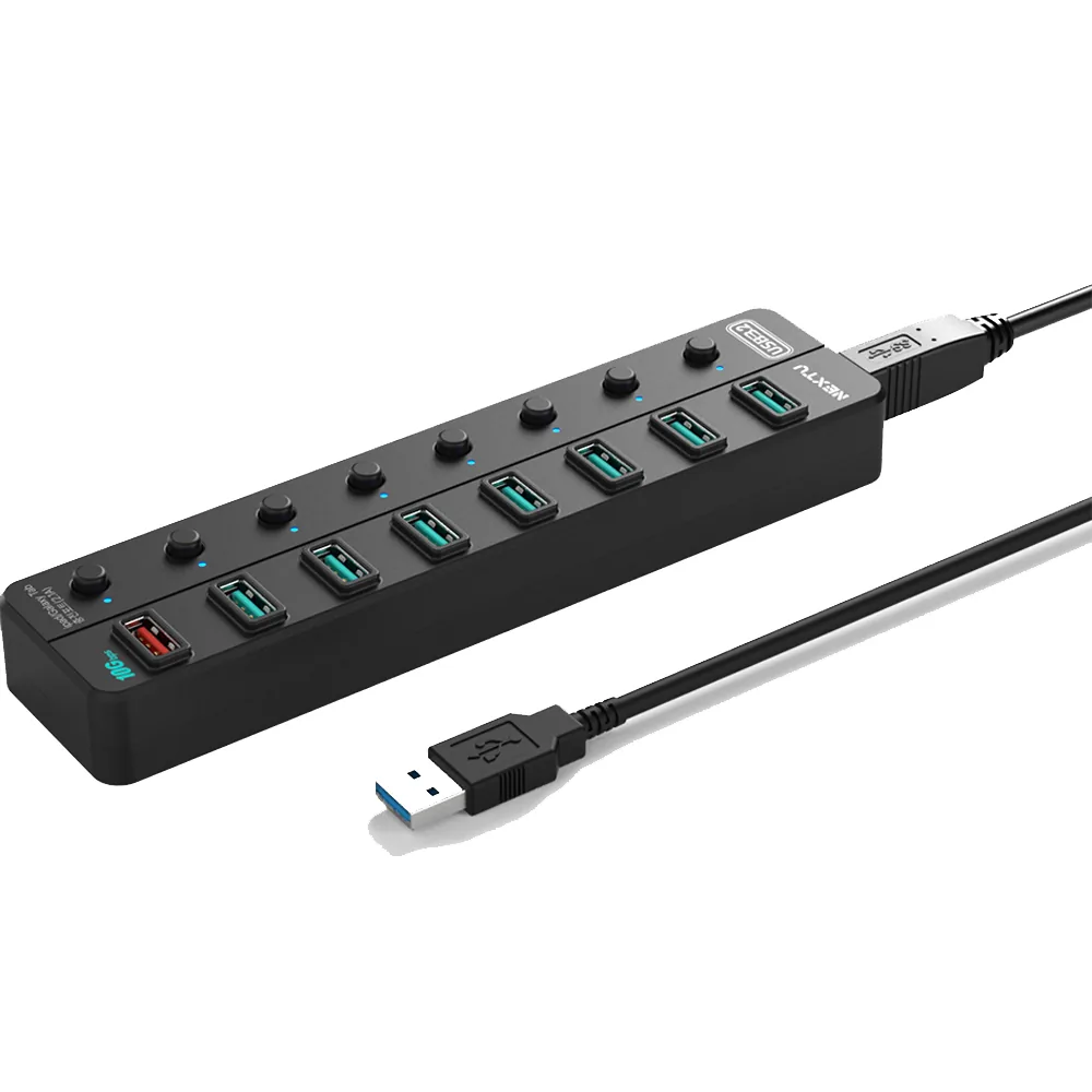 쿠팡 넥스트유 8포트 USB3.2 멀티허브 NEXT-UH358-10G