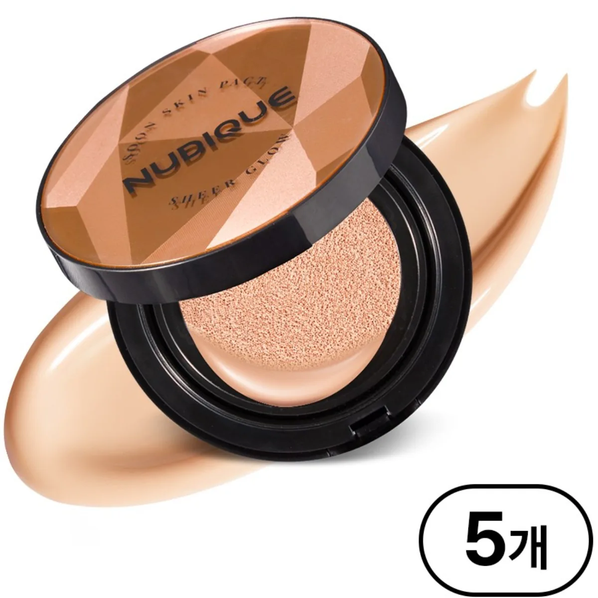 쿠팡 누디크 도자기 쿠션 순스킨 쉬어 글로우 팩트 15g 21호