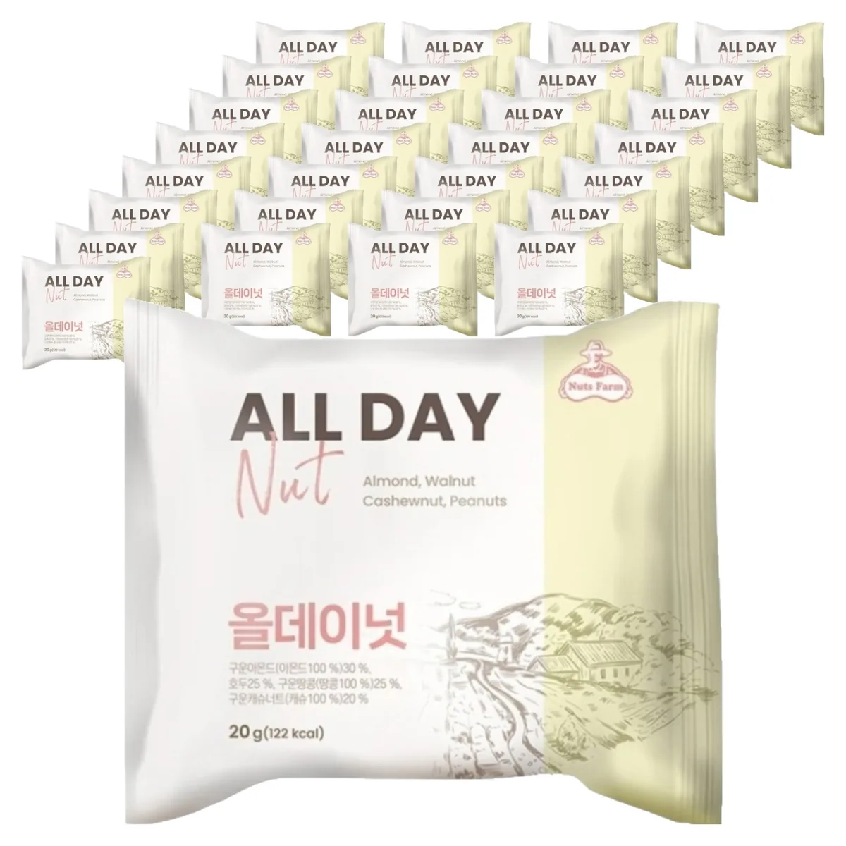 쿠팡 넛츠팜 올데이넛 20g 50개