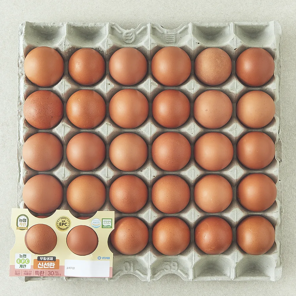 쿠팡 농협 EPC 무항생제 인증 특란 1.8kg