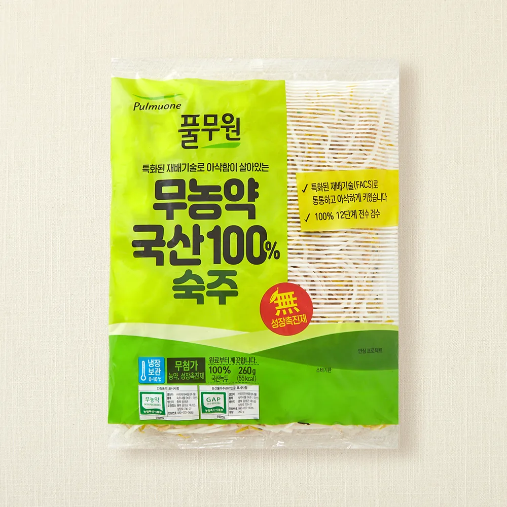 쿠팡 풀무원 무농약 국산 숙주