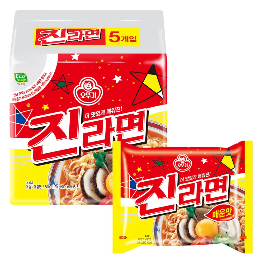 쿠팡 오뚜기 진라면 매운맛 120g