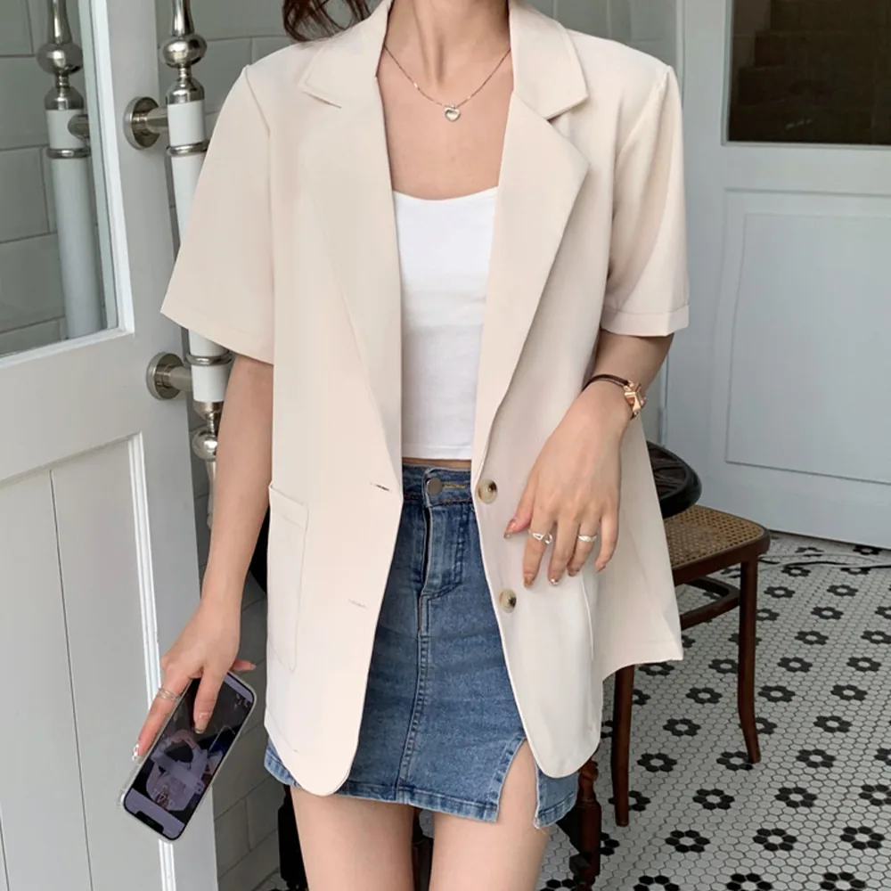 쿠팡 페이퍼먼츠 여성용 로메올 올웨이즈 반팔 정장 자켓 10855