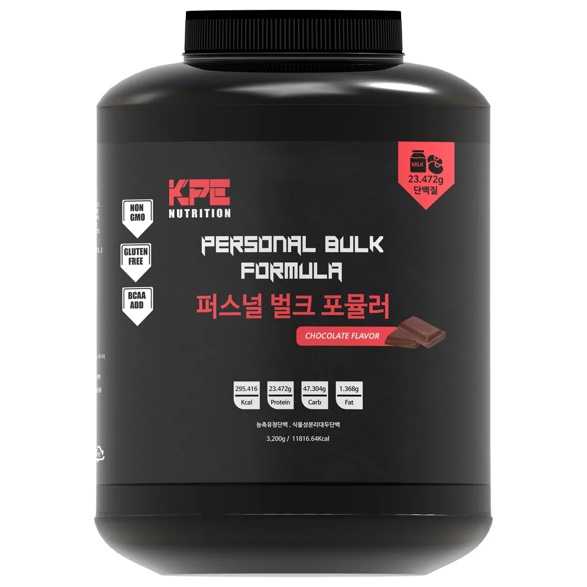 쿠팡 퍼스널벌크포뮬러 게이너 3.2kg 식물성단백질 프로틴 보충제