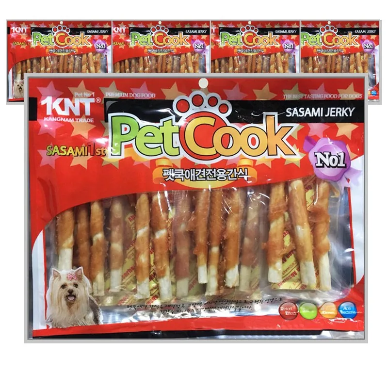 쿠팡 펫쿡 대용량 강아지육포 간식 300g x 5봉