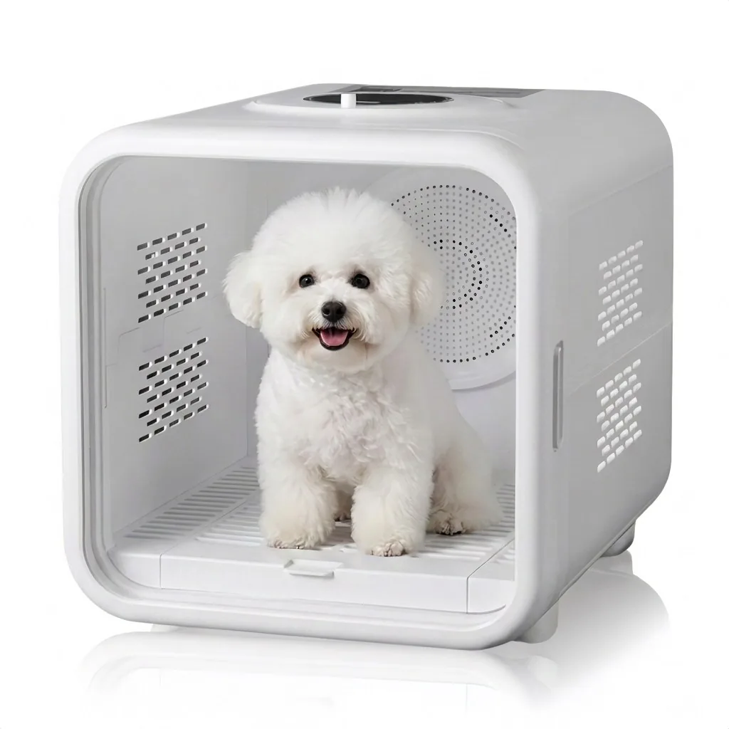 쿠팡 펫드라이룸 강아지 고양이 드라이룸 흰색 1개