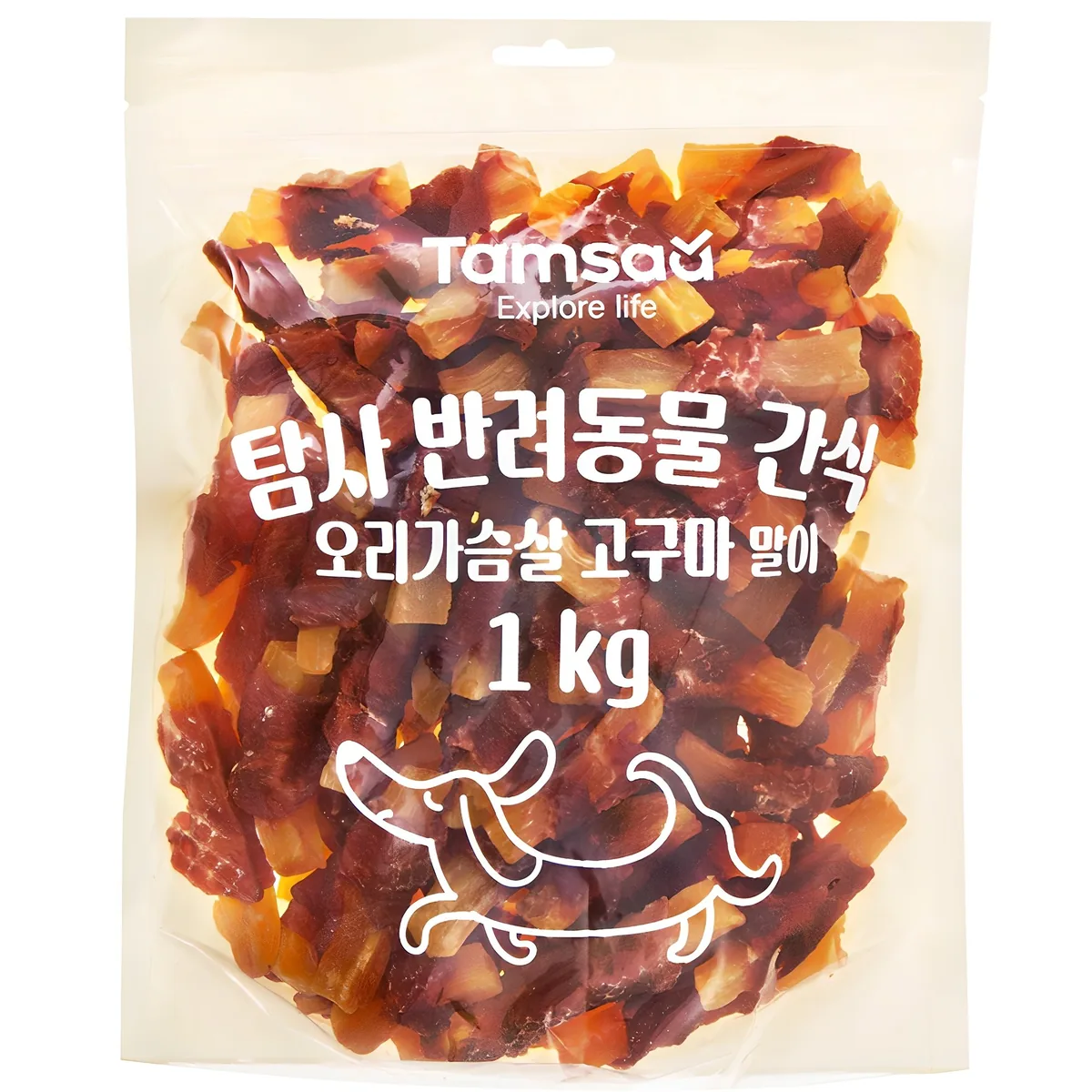 쿠팡 탐사 반려동물 간식 오리가슴살 고구마 말이