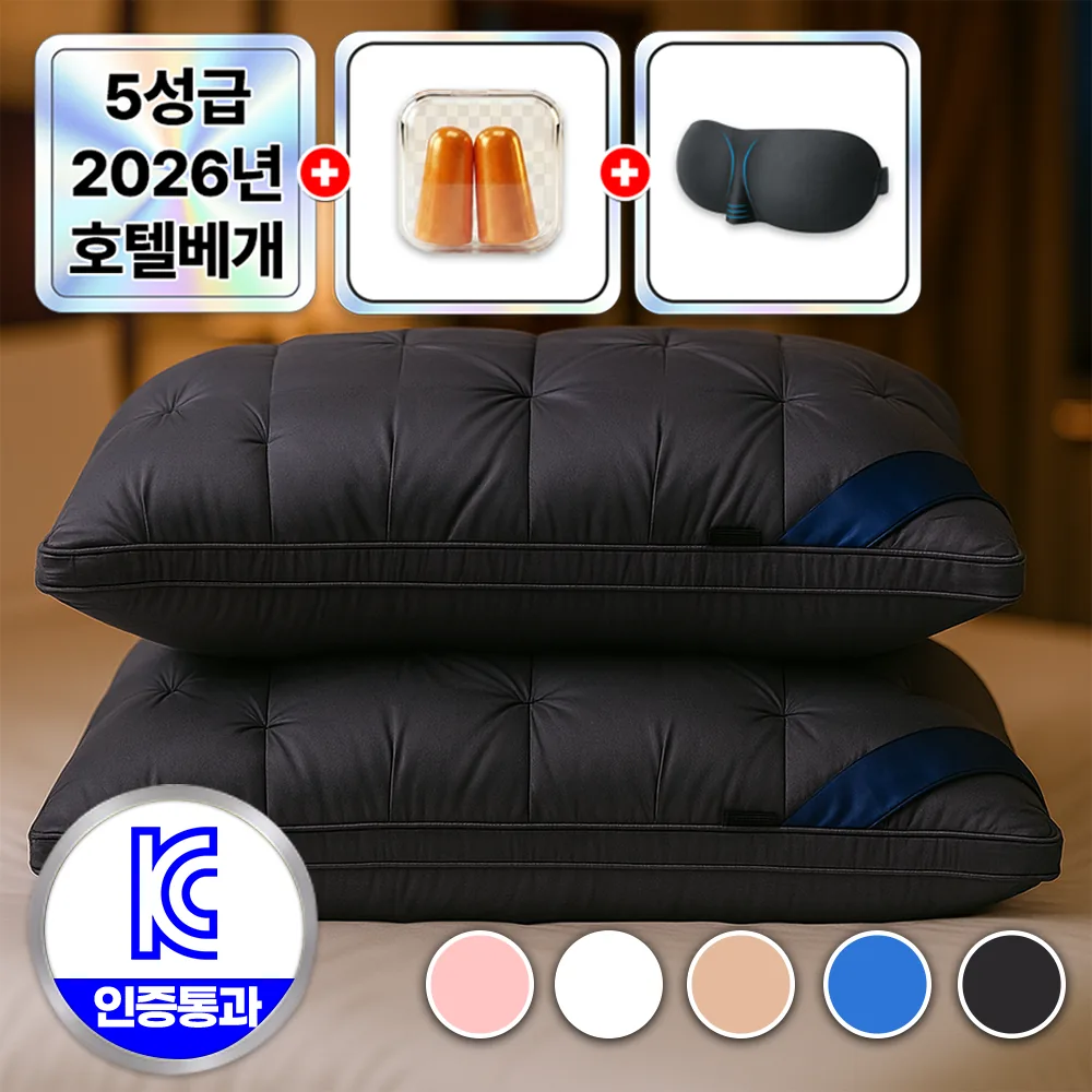 쿠팡 필모어 프리미엄 베개 2개 그레이스톤