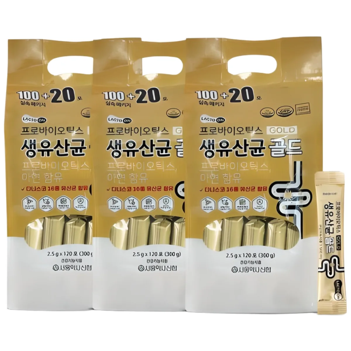 쿠팡 서울약사신협 프로바이오틱스 생유산균 골드 2.5g 120포 리필팩