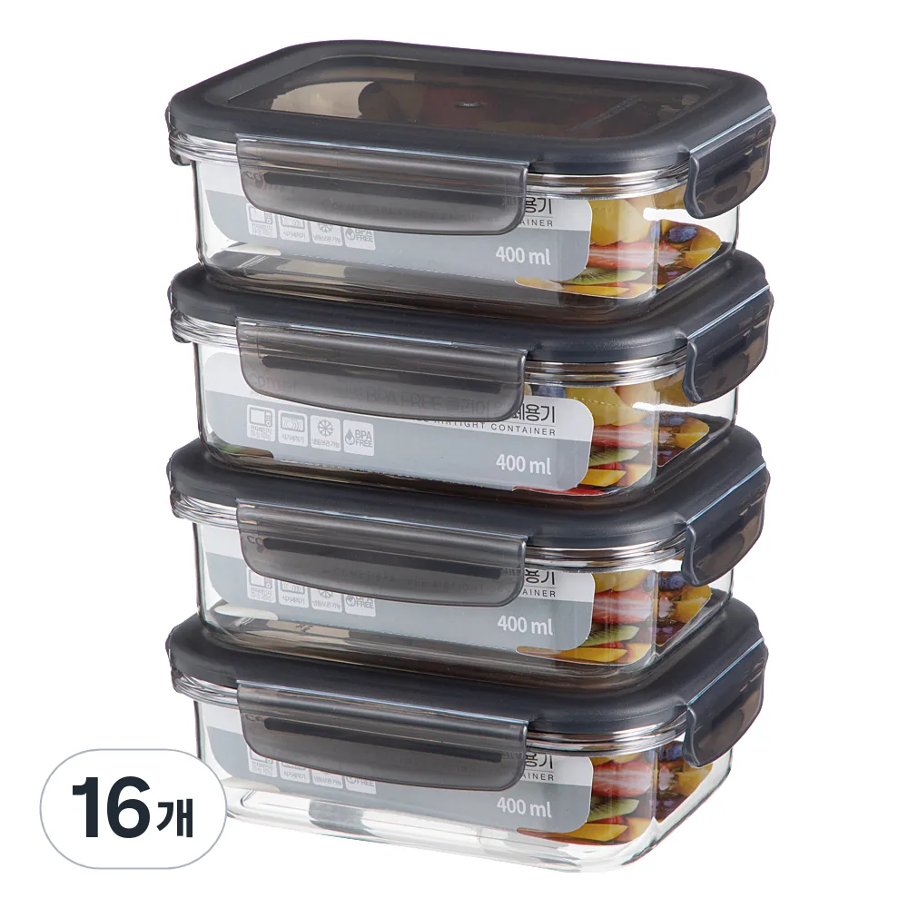 쿠팡 코멧 국내생산 BPA FREE 클리어 밀폐용기