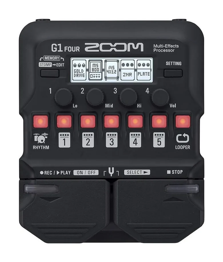 쿠팡 Zoom G1 FOUR 기타 멀티 이펙트 프로세서 페달