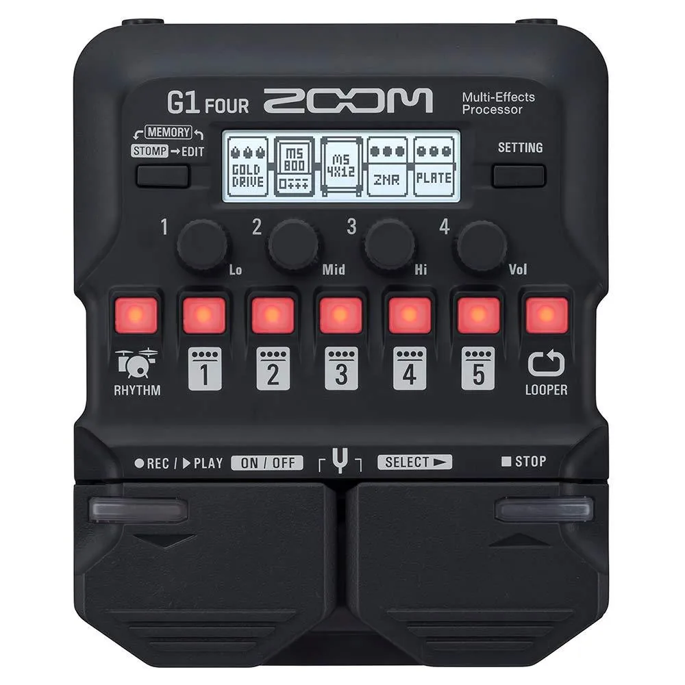 쿠팡 ZOOM G1 FOUR 기타용 멀티이펙터 블랙