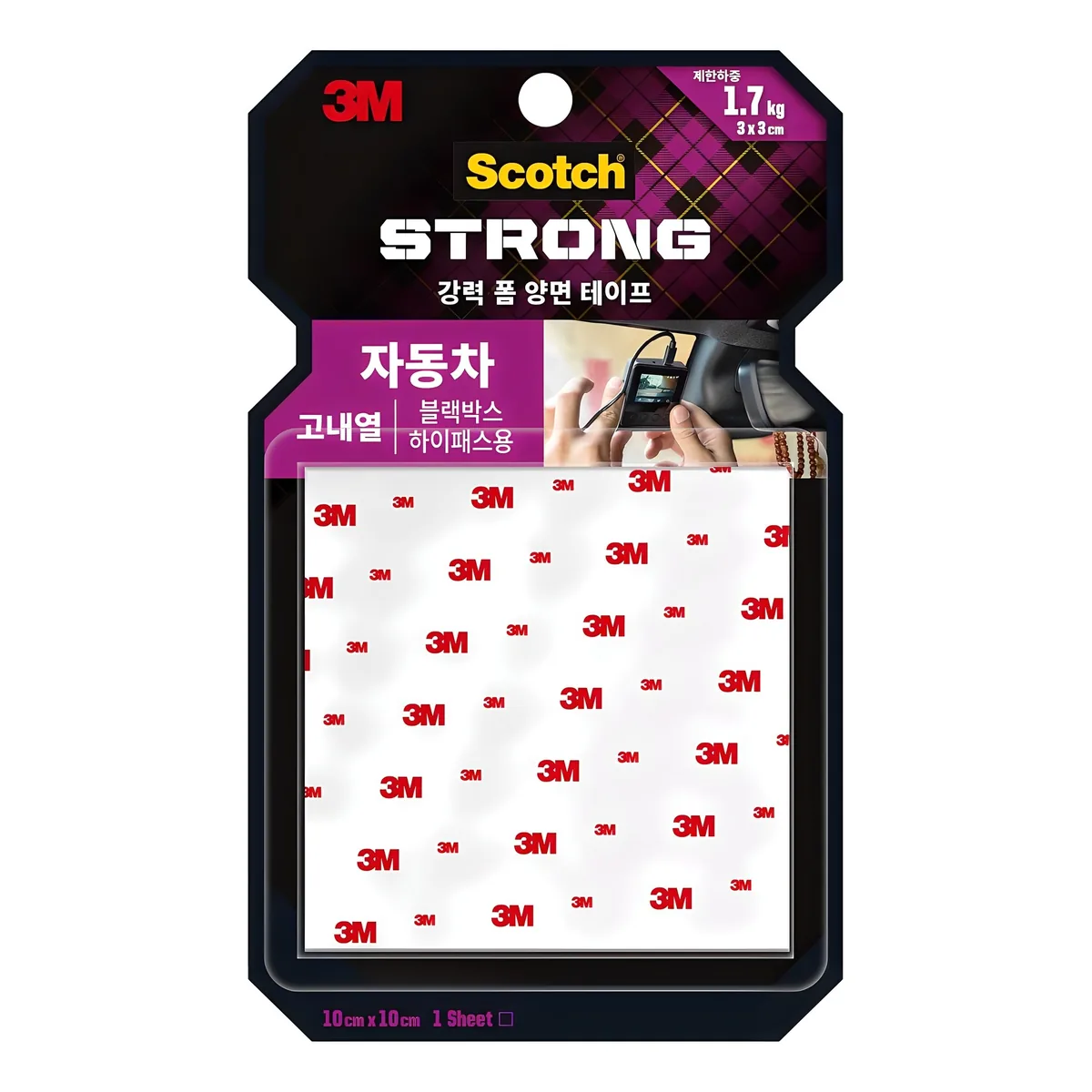 쿠팡 스카치 강력 고내열 폼 양면 테이프 10 x 10 cm