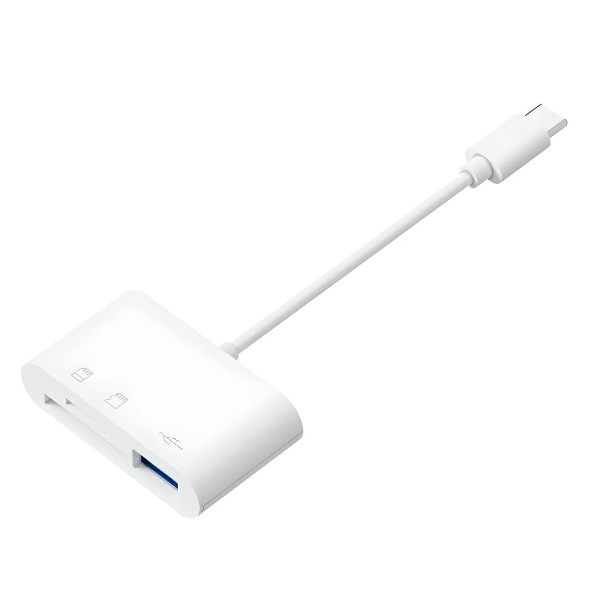 쿠팡 아이엠듀 C타입 3 in 1 USB TF SD카드 리더기