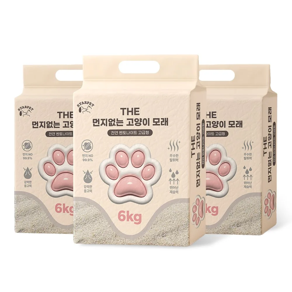 쿠팡 THE 먼지없는 벤토나이트 고양이모래 18kg