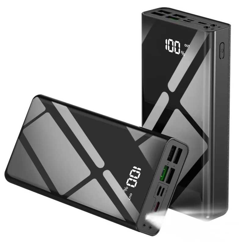 쿠팡 THOUSTA 대용량 보조배터리 고속충전 30000mAh 멀티단자 잔량표시 LED조명 PD 22.5W QC3.0