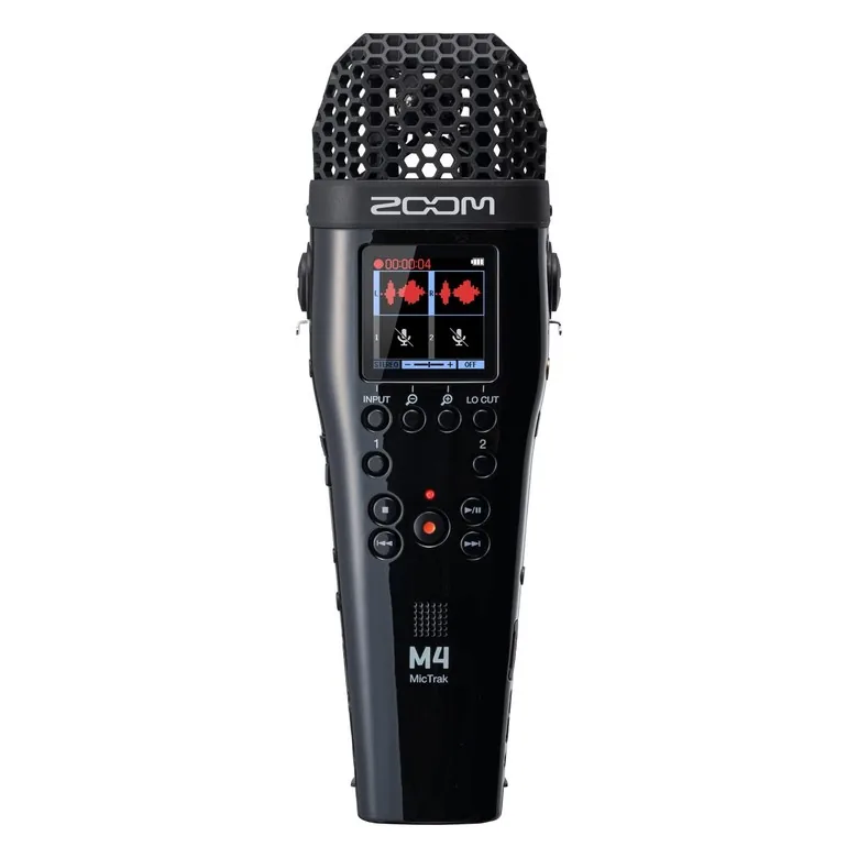 쿠팡 줌 M4 핸드헬드 레코더 32비트 녹음 4트랙 동시 녹음 XY 스테레오 마이크 내장