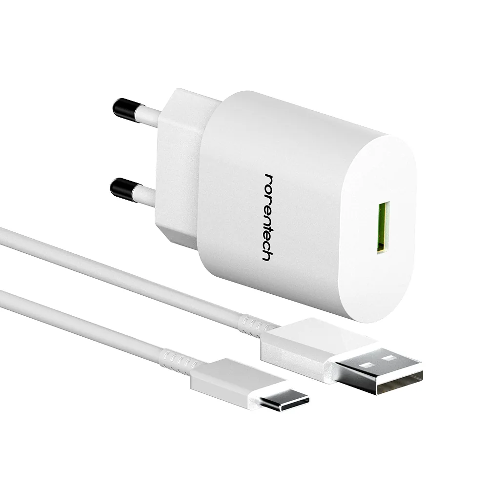 쿠팡 로랜텍 18W 고속충전기 + USB C타입 케이블 1.2m 세트