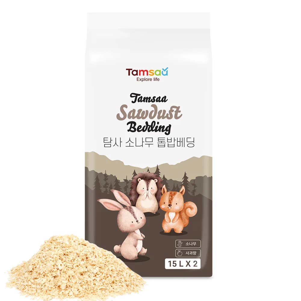 쿠팡 탐사 압축 톱밥 베딩 사과향