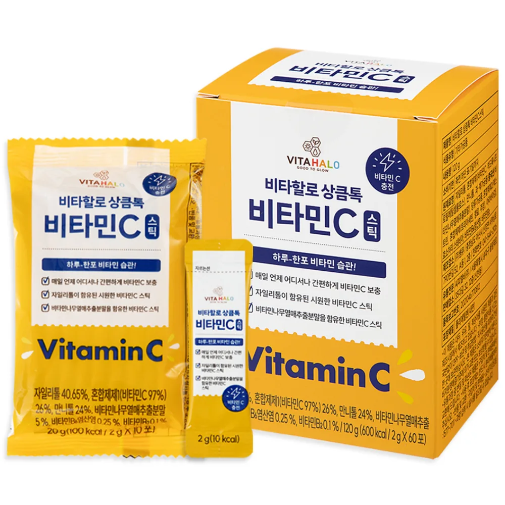 쿠팡 비타할로 상큼톡 비타민 C 스틱 60포
