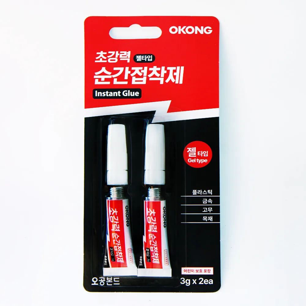쿠팡 오공 초강력 순간접착제 젤타입 3g x 2p