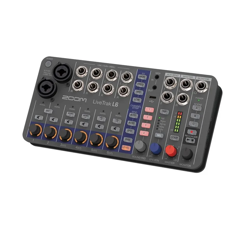 쿠팡 ZOOM L-6 32bit 10ch USB-C 디지털 믹서