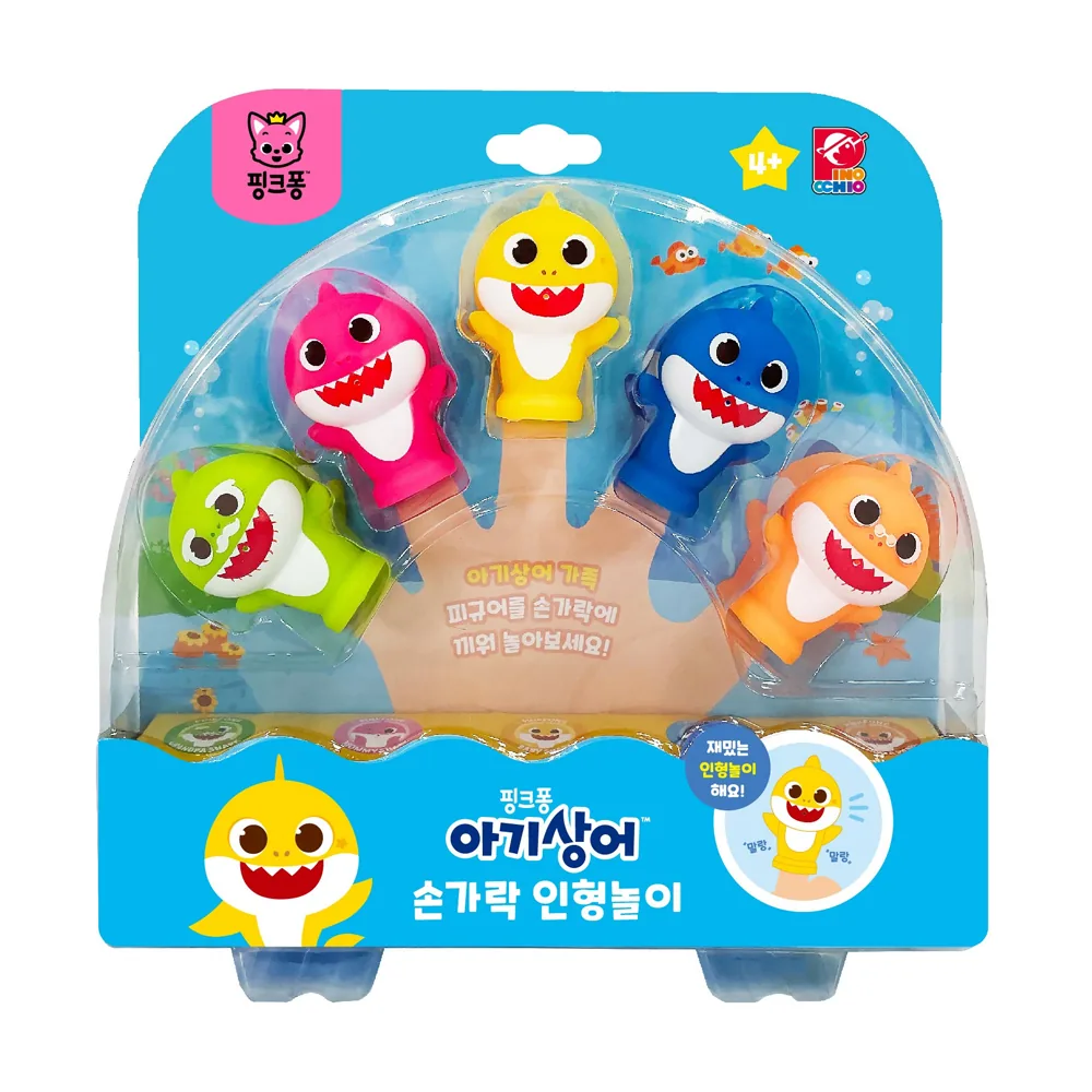 쿠팡 피노키오 핑크퐁 아기상어 손가락 인형 목욕놀이완구