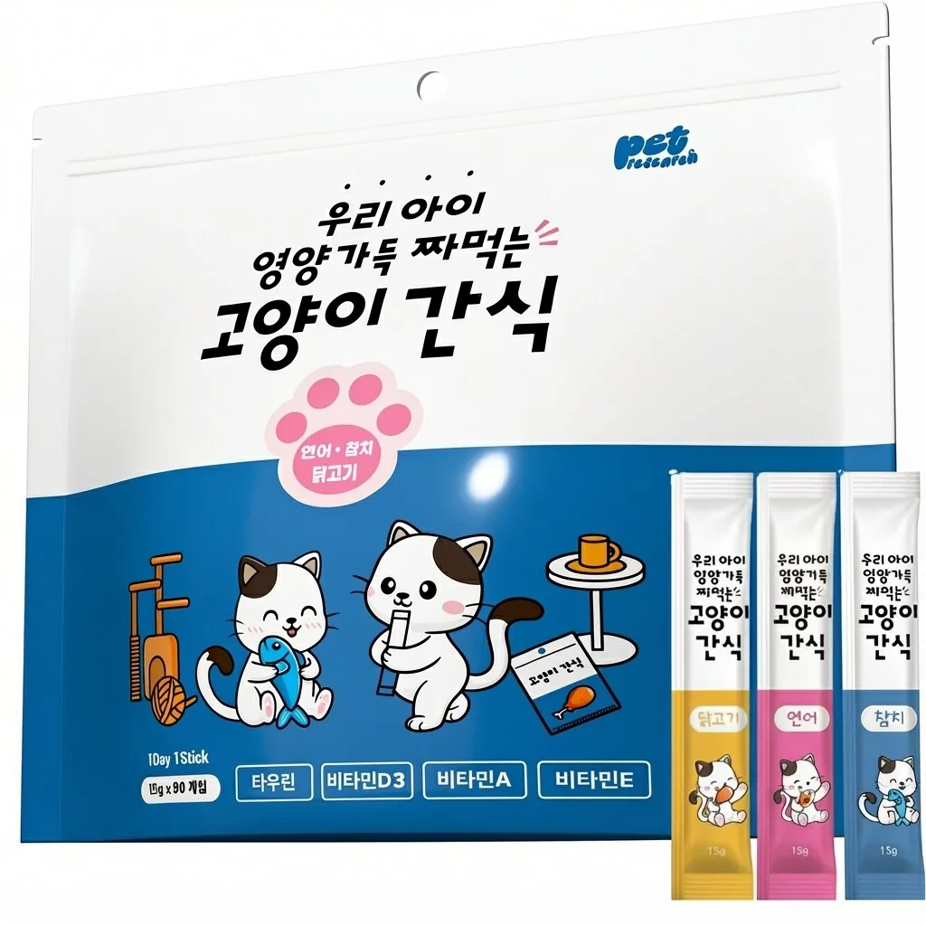 쿠팡 펫리서치 짜먹는 고양이 간식 츄