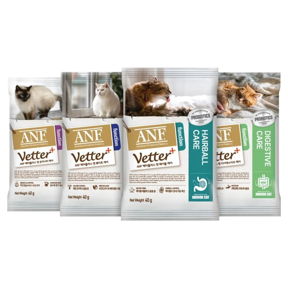 쿠팡 ANF 베터플러스 캣 사료 샘플 4종 x 40g 세트