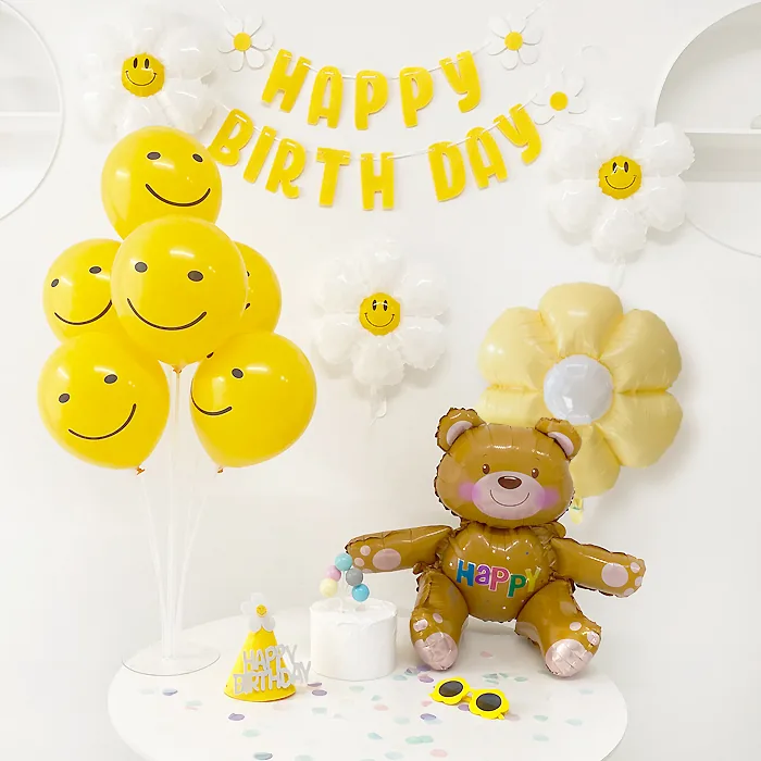쿠팡 코멧 곰돌이 생일파티 파티풍선 세트
