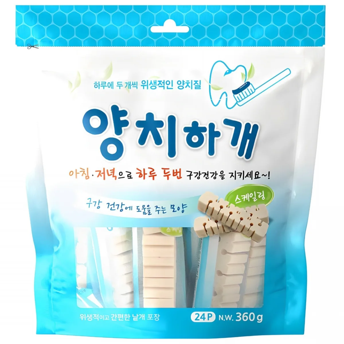 쿠팡 양치하개 강아지 덴탈껌 24p