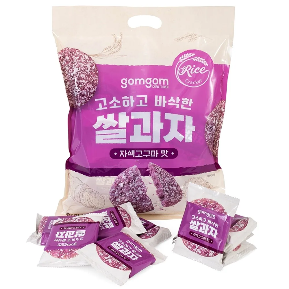 쿠팡 곰곰 쌀과자 자색고구마맛