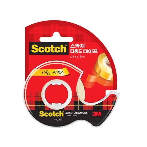 쿠팡 스카치 다용도 테이프 디스펜서 522D 12mm x 20m