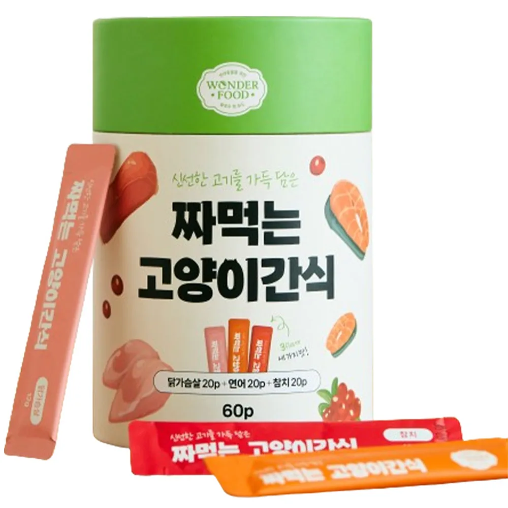 쿠팡 원더푸드 짜먹는 고양이 간식 60p