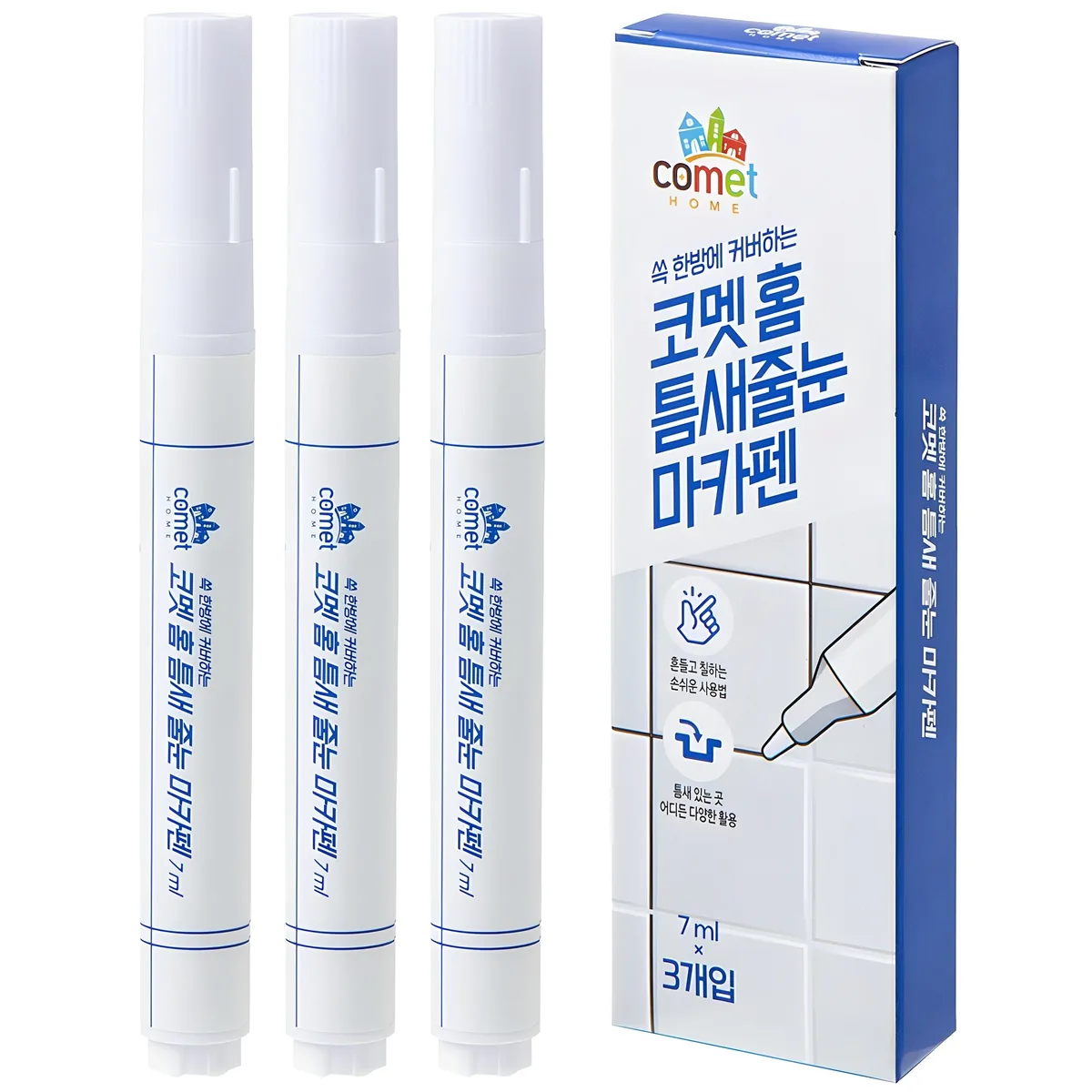 쿠팡 코멧 홈 틈새 줄눈 마카펜+ 교체용 펜촉 6개