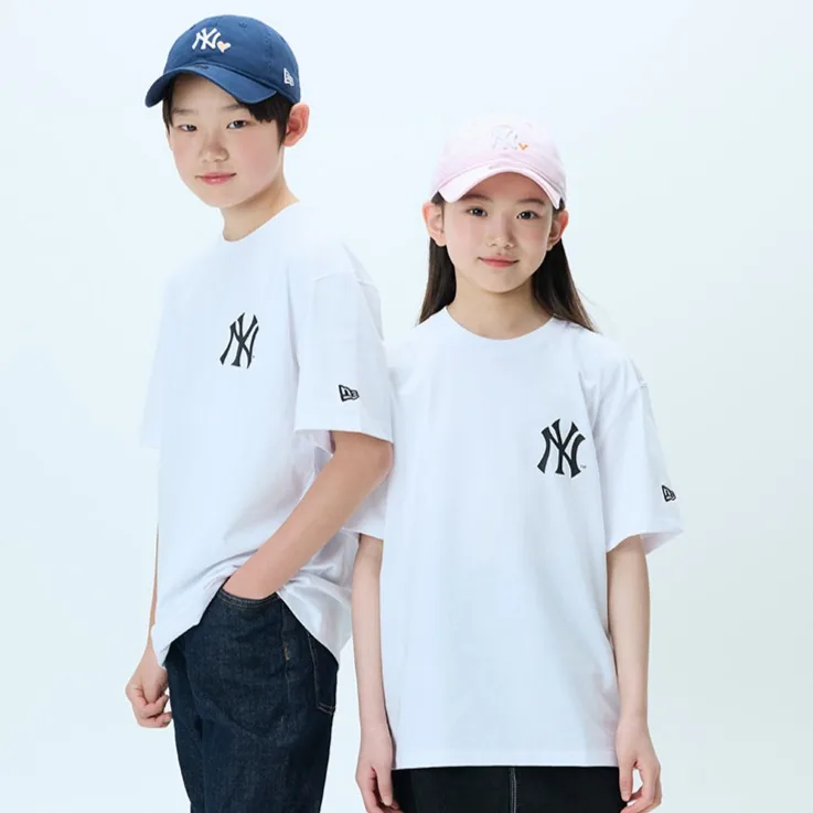 쿠팡 뉴에라 아동용 MLB 베이직 로고 반팔 티셔츠
