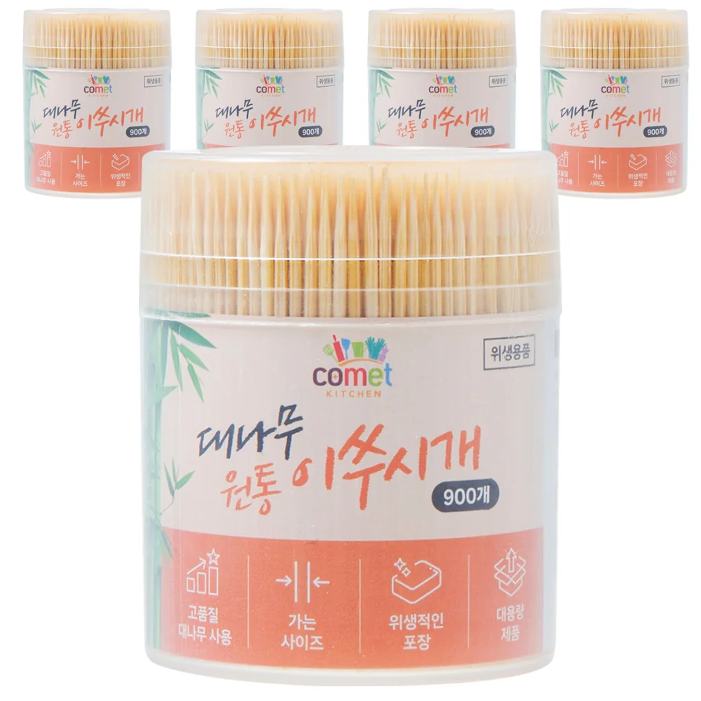 쿠팡 코멧 키친 대나무 원통 이쑤시개